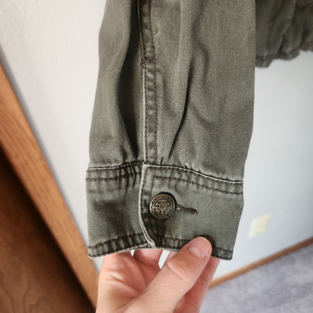 Maurices Khaki Button-Up Jacket - Picture 3 of 10